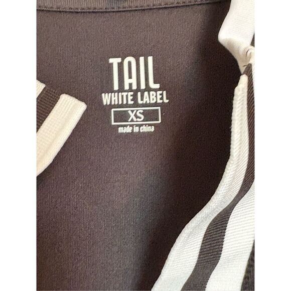 TAIL (White Label) - NWT - L Sz XL Short Sleeve Split Neck Golf Polo in Onyx - Picture 4 of 12